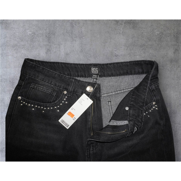 BDG Urban Outfitters Black Studded Straight Leg Jeans – W30 – NWT - Picture 4 of 6
